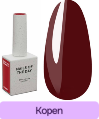 NAILSOFTHEDAY Color Top Vitrage 07 hybride top zonder plaklaag diep semi-transparant bordeauxrood 10 ml